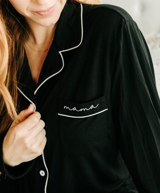 Sunflower Motherhood Long Mama Pajamas - Maternity & Nursing PJs