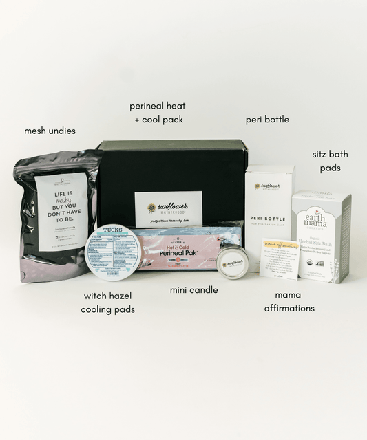 Sunflower Motherhood Postpartum Recovery Box - Essential Care Kit