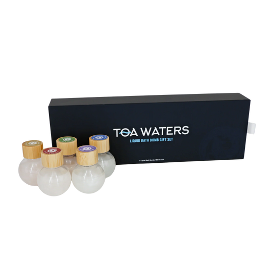 Liquid Bath Bomb Gift Set - 5 Organic Vegan Bath Soaks