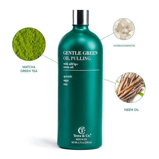 Gentle Green Oral Detox Bundle Tongue Scraper and Oil Pulling
