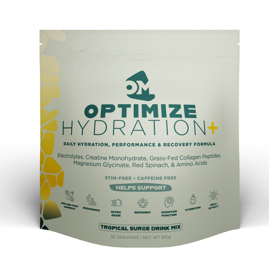 Optimize Hydration+ Electrolyte Powder with Creatine & Collagen - 30 Day Supply