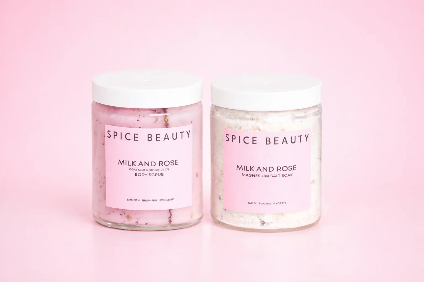 Radiant Skin Trio | Body Scrub, Magnesium Bath Soak & Rose Body Mist Spa Set