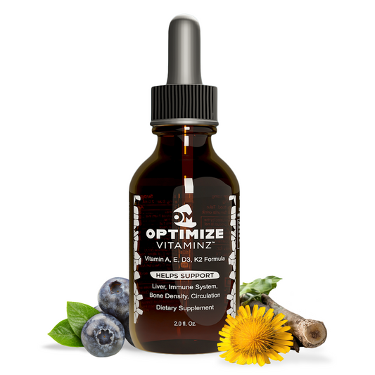Optimize Vitaminz - Whole Food Fat-Soluble Vitamins A, D3, E, K2 (30 Day Supply)