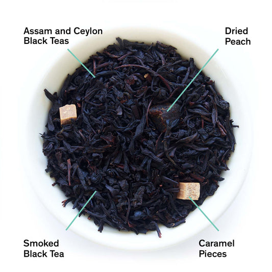 Southern Gothic Peach Bourbon Black Tea - Premium Loose Leaf Blend