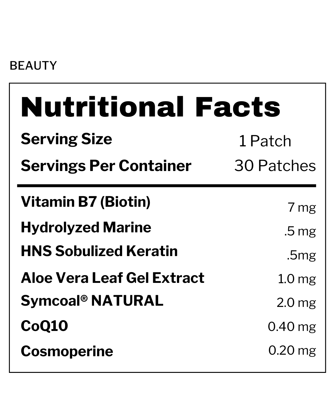 Beauty Vitamin Patch