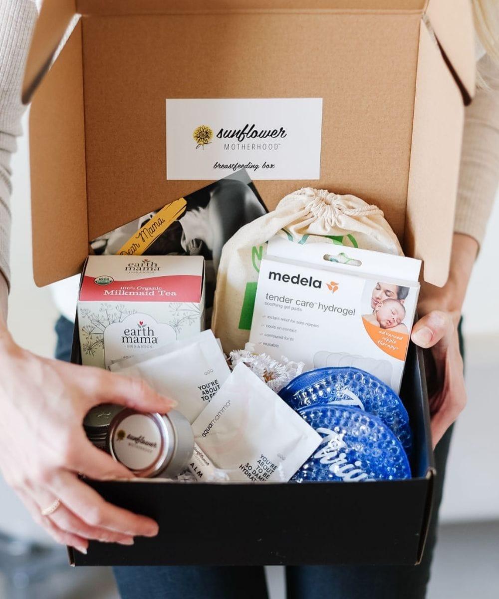 Sunflower Motherhood Breastfeeding Box - Nursing & Pumping Essentials