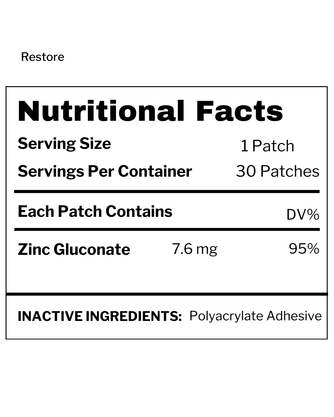 Restore Vitamin Patch