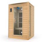 2-Person Carbon Infrared Sauna - Canadian Hemlock with Premium Audio