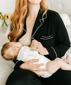 Sunflower Motherhood Long Mama Pajamas - Maternity & Nursing PJs