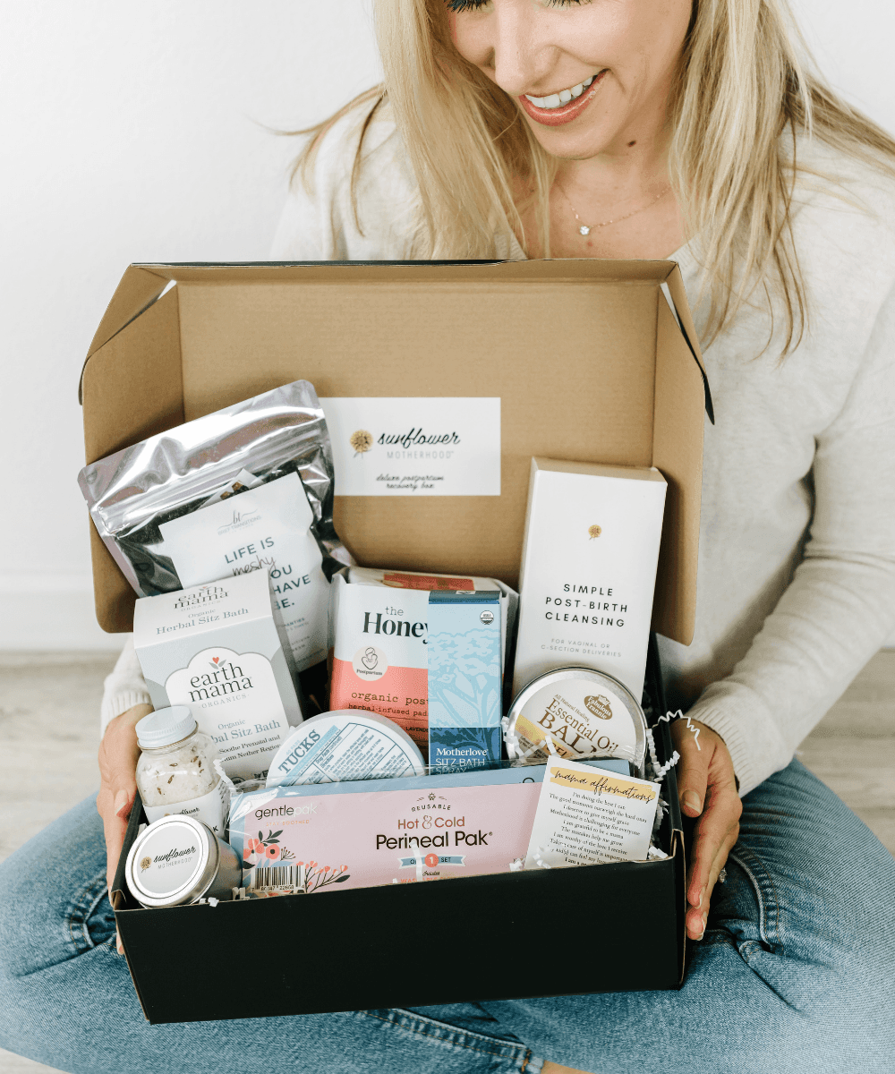 Sunflower Motherhood Deluxe Postpartum Care Box - Award-Winning Kit