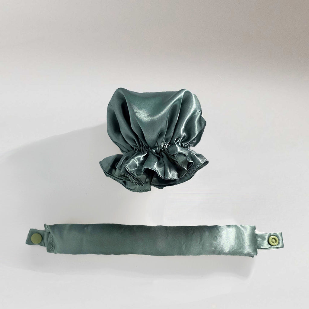 Satin Heatless Curler + Satin Wrap - No-Heat Hair Styling