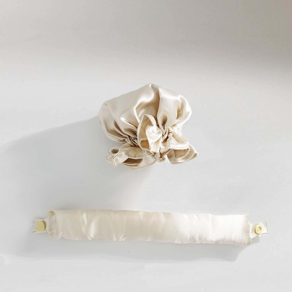 Satin Heatless Curler + Satin Wrap - No-Heat Hair Styling