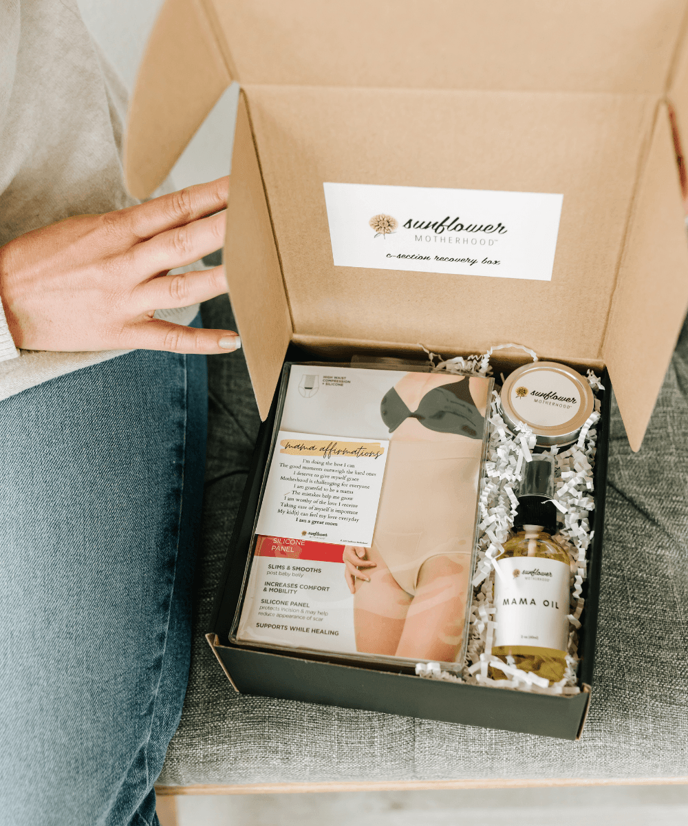 Sunflower Motherhood C-Section Recovery Box - Essential Care Kit