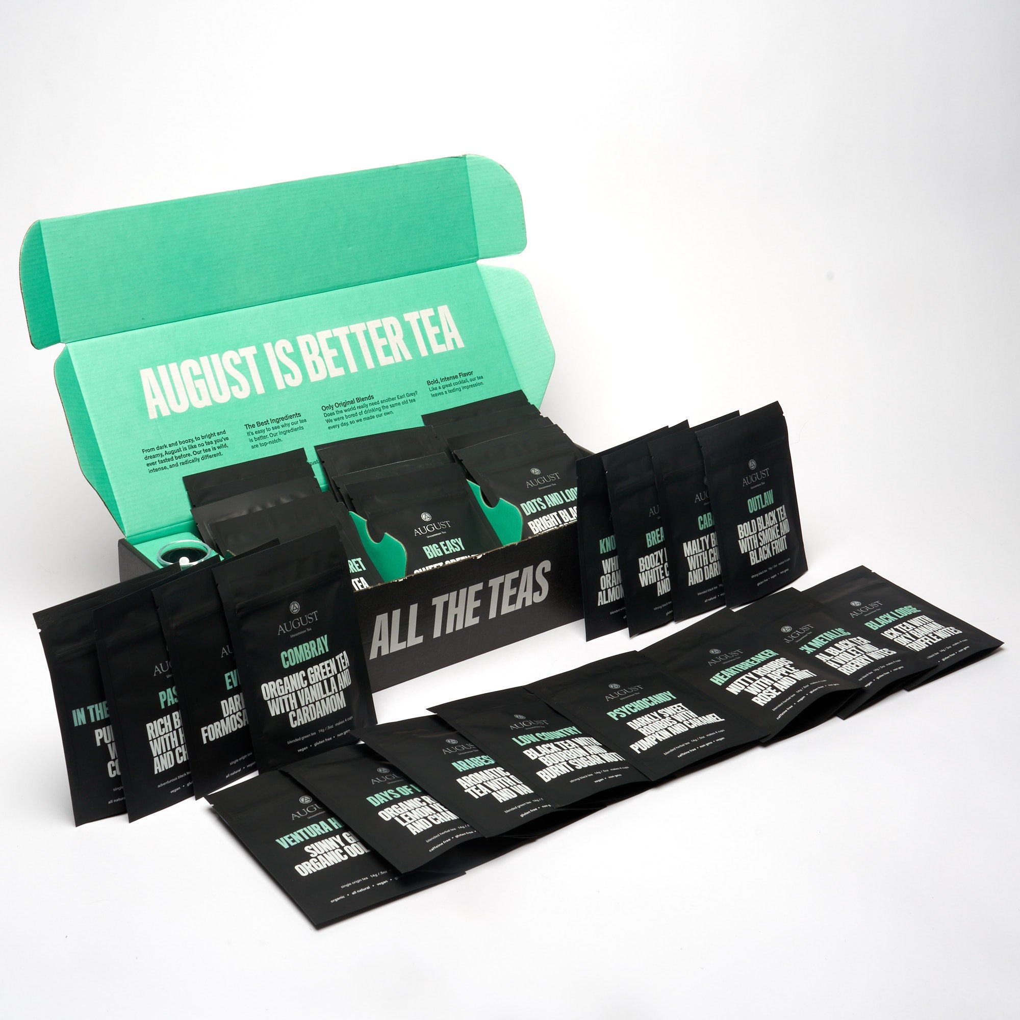 30 Tea Sampler Set - Deluxe Loose Leaf Tea Collection (120 Cups)