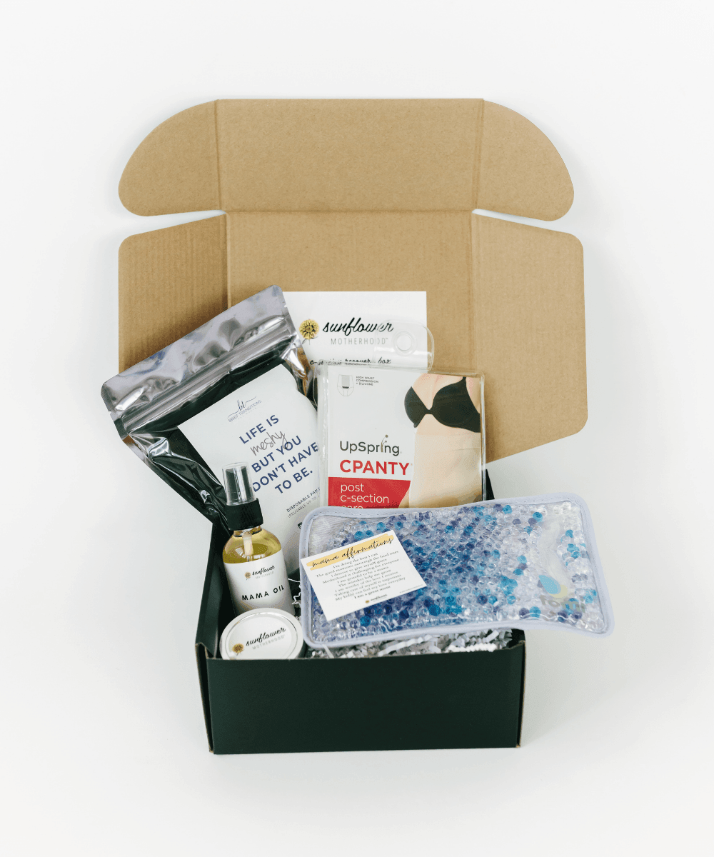 Sunflower Motherhood C-Section Recovery Box - Essential Care Kit