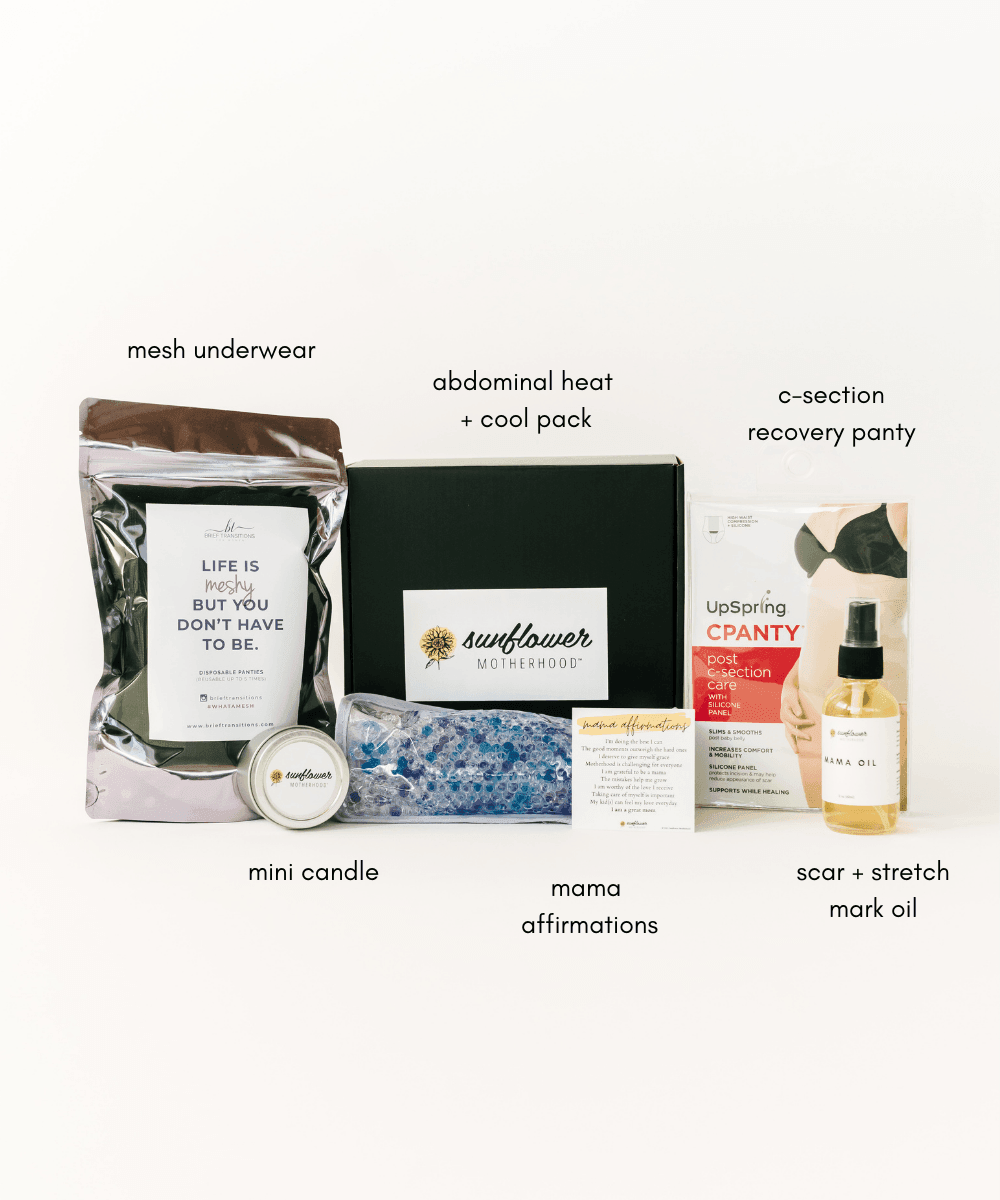 Sunflower Motherhood C-Section Care Box - Essential Kit