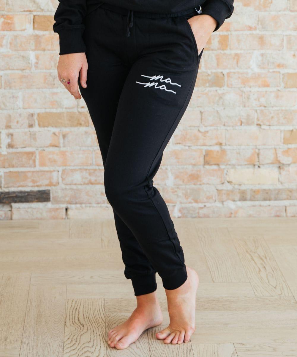 Sunflower Motherhood Mama Joggers - Soft Fleece Sweatpants