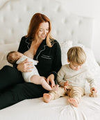 Sunflower Motherhood Long Mama Pajamas - Maternity & Nursing PJs
