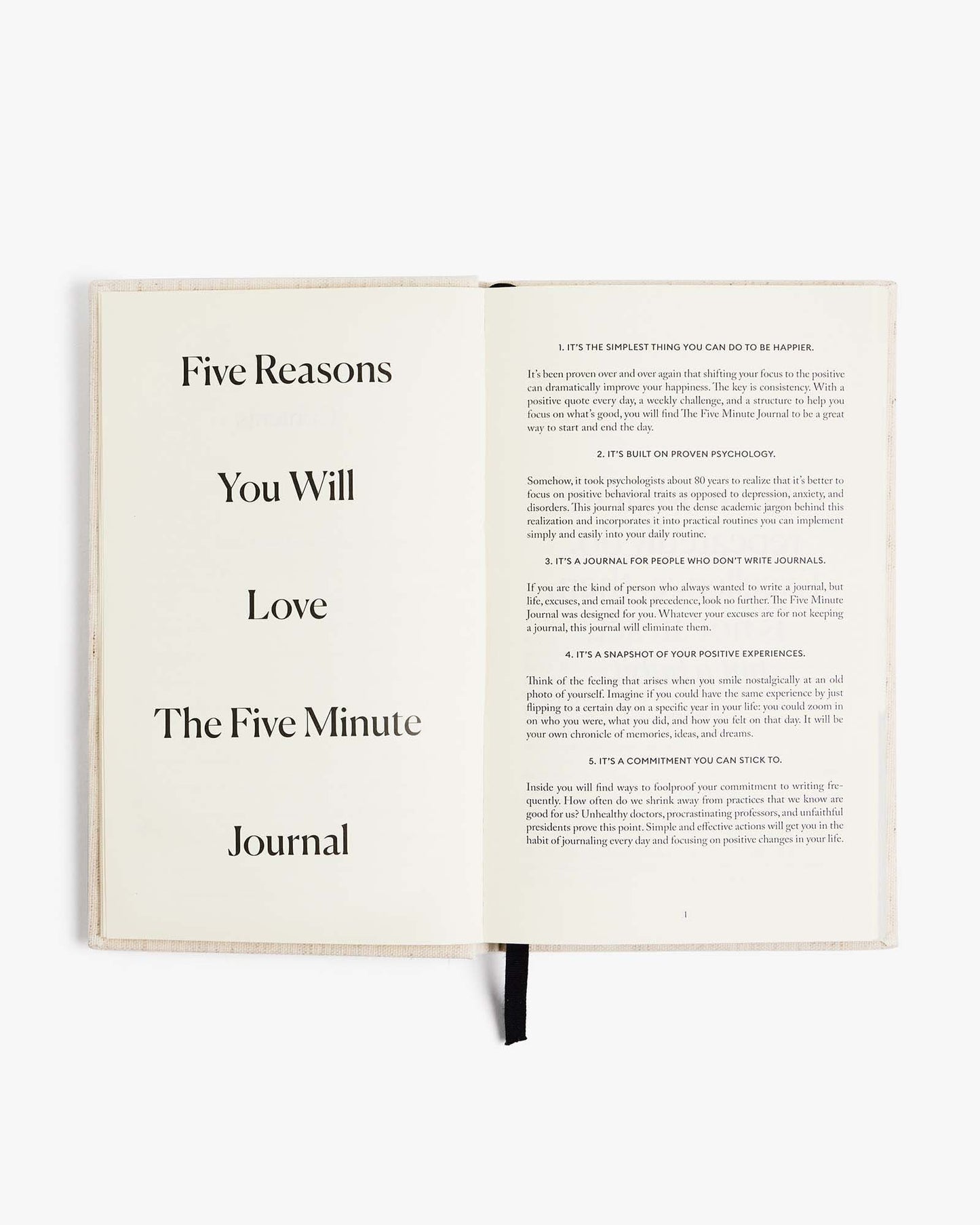 The Five Minute Journal - Original Linen | Daily Gratitude & Mindfulness Planner