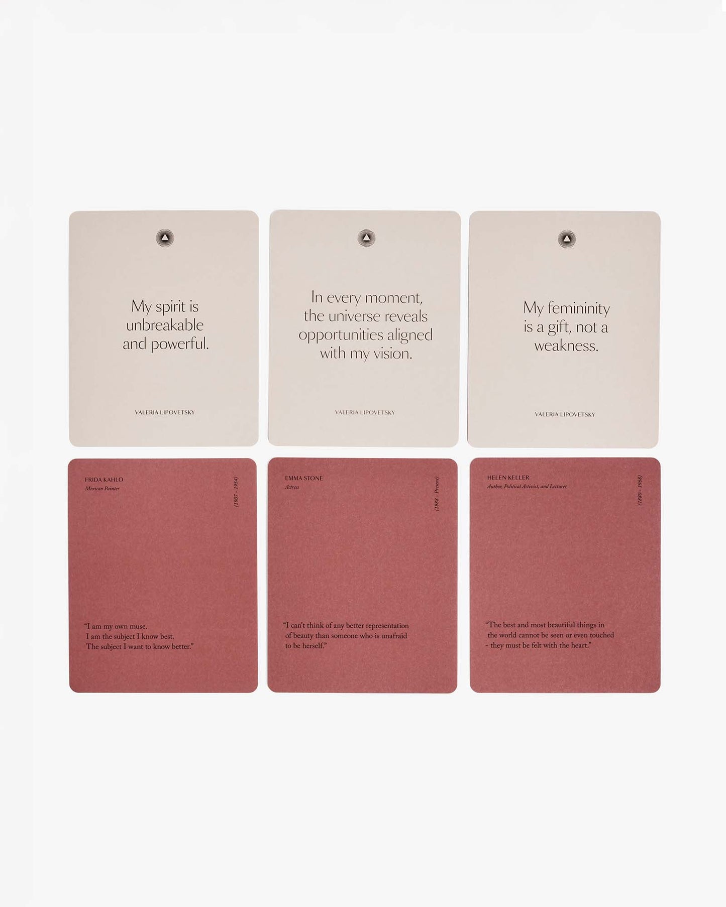 Mindful Affirmations for Women by Valeria Lipovetsky - Daily Affirmation Cards