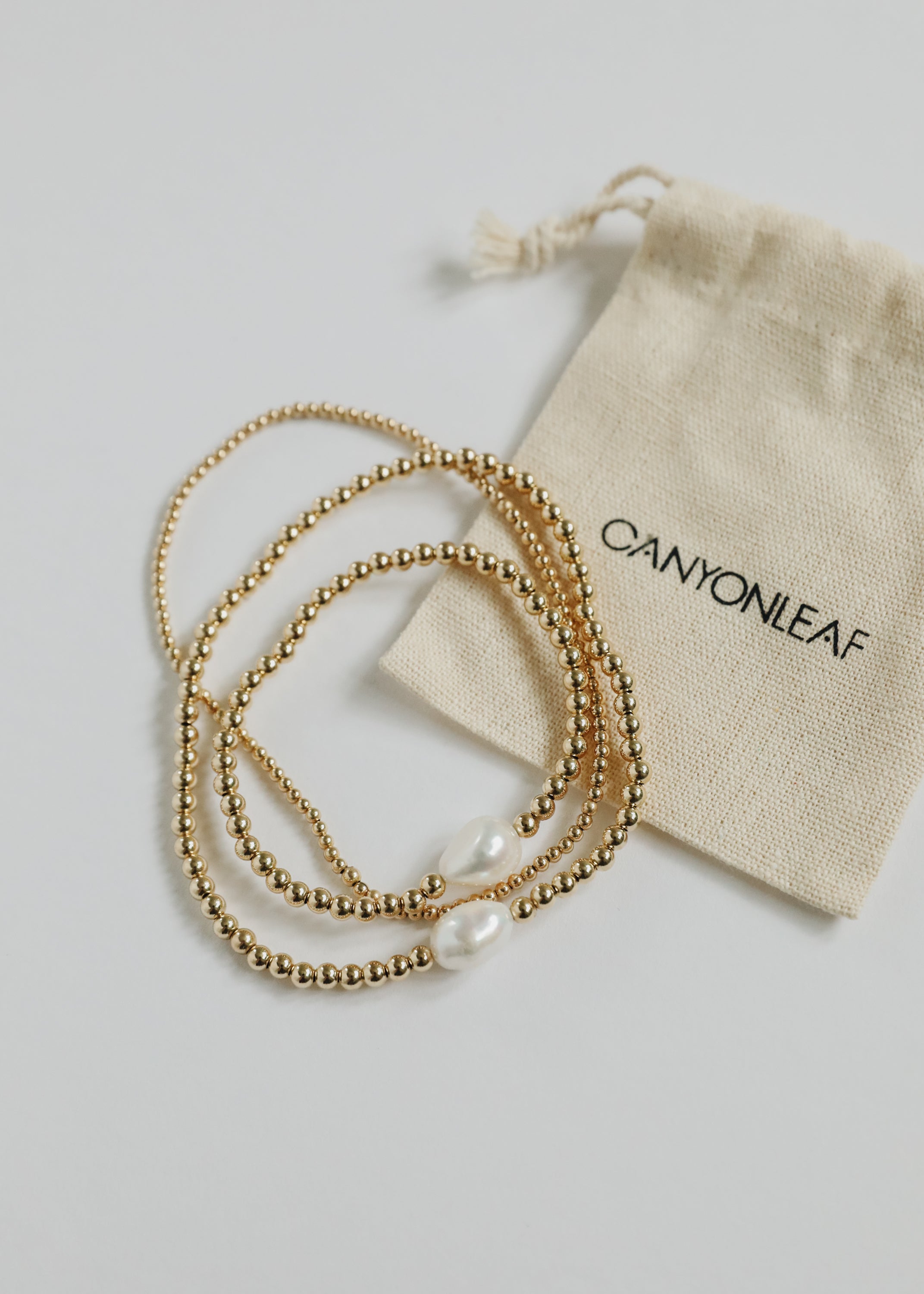 Natural Pearl + 14k Gold Filled Beaded || Anklet or Bracelet