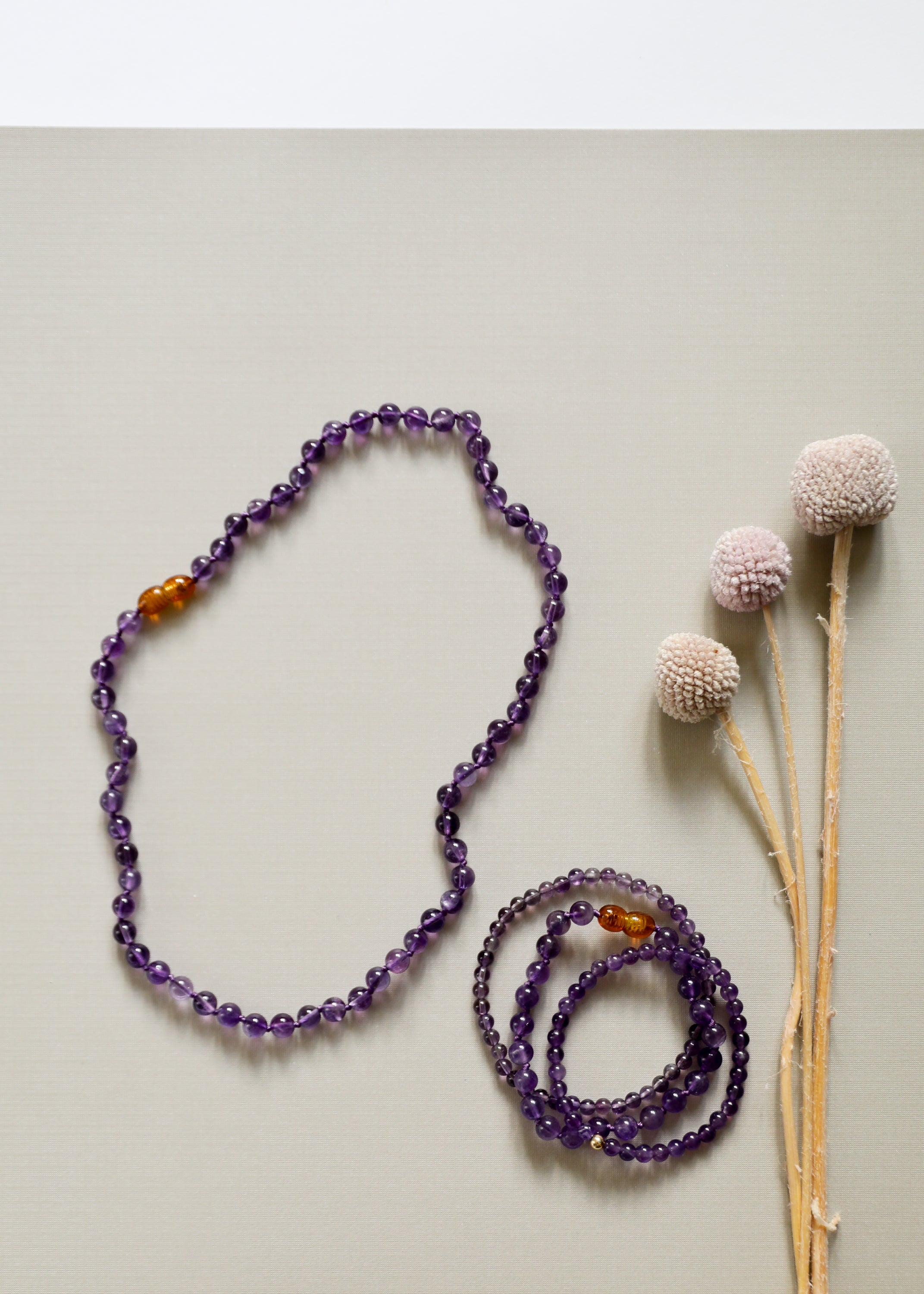 Polished Amethyst Bracelet
