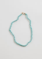 Turquoise Gemstone Necklace - 14K Gold Filled Toggle Clasp