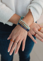 Aventurine Gemstone Bracelet - 14K Gold Filled Beaded Stretch Bracelet