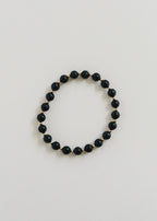 Shungite and 14k Gold Filled Sun Moon Bracelet Set