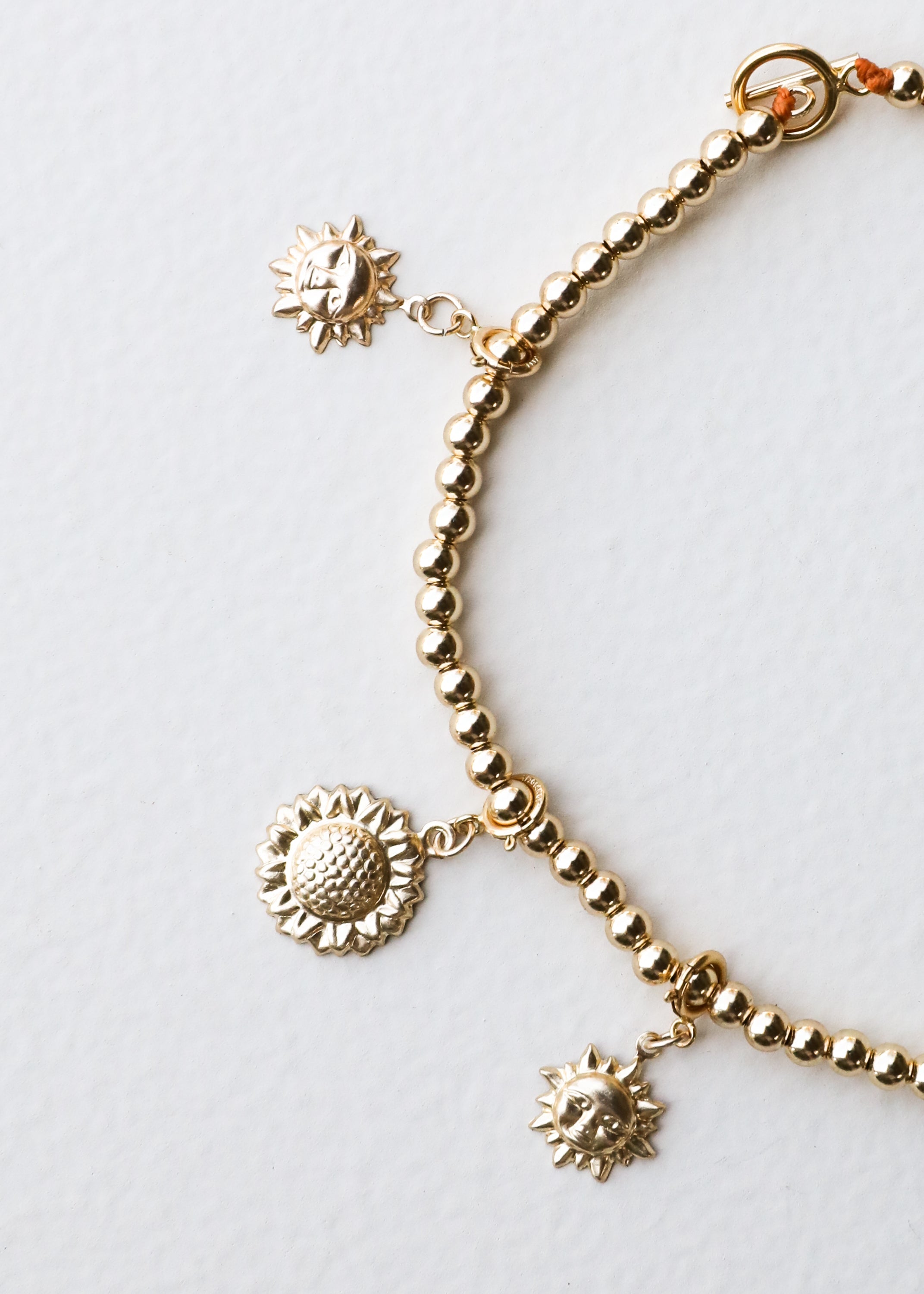 14k Gold Filled Beaded Bracelet or Anklet