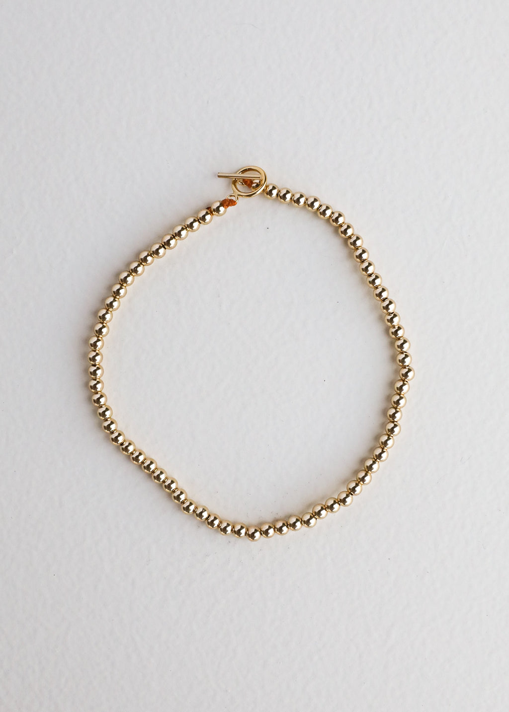 14k Gold Filled Beaded Bracelet or Anklet