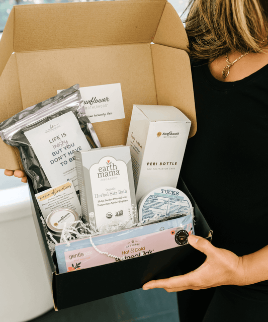 Sunflower Motherhood Postpartum Recovery Box - Essential Care Kit