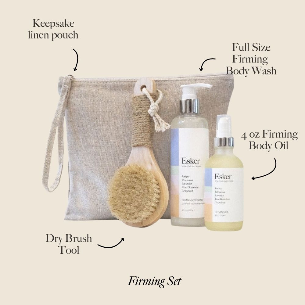 Firming Body Care Set - Complete Ritual with Reusable Linen Bag
