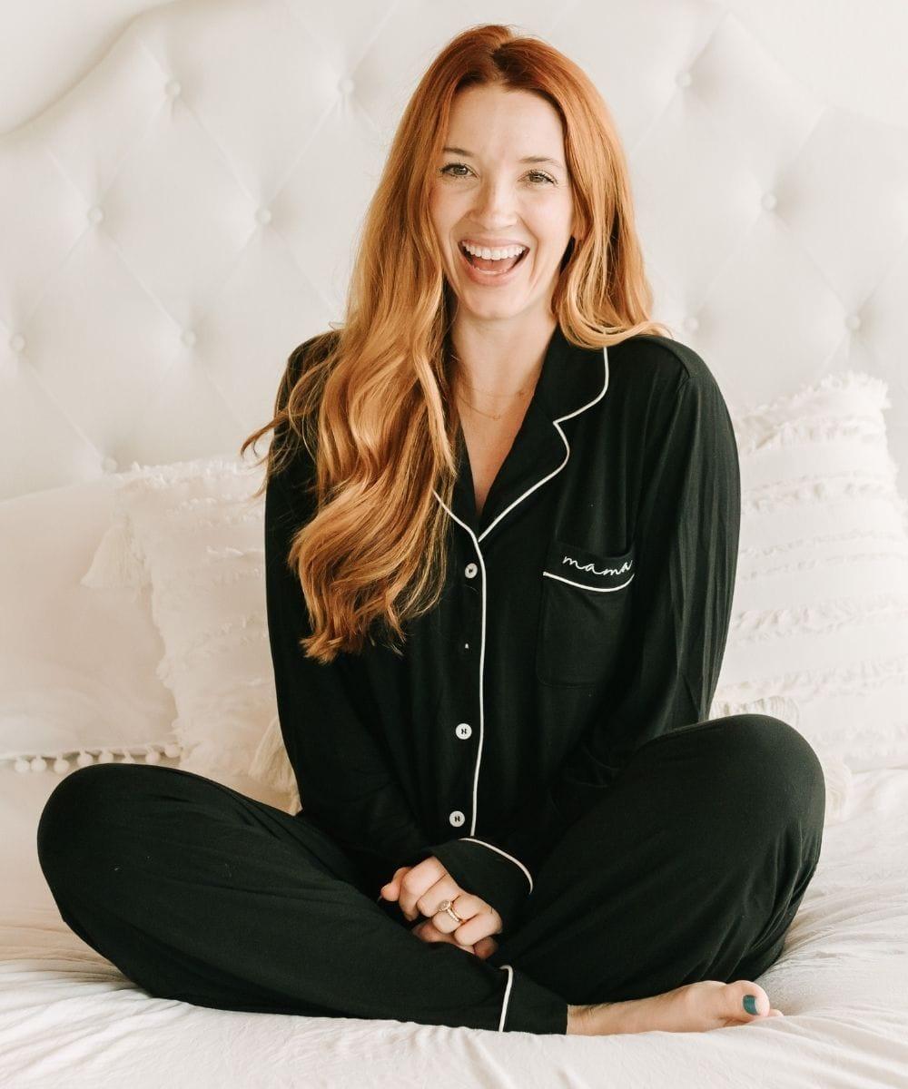 Sunflower Motherhood Long Mama Pajamas - Maternity & Nursing PJs