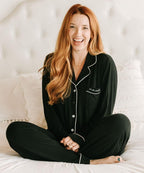 Sunflower Motherhood Long Mama Pajamas - Maternity & Nursing PJs