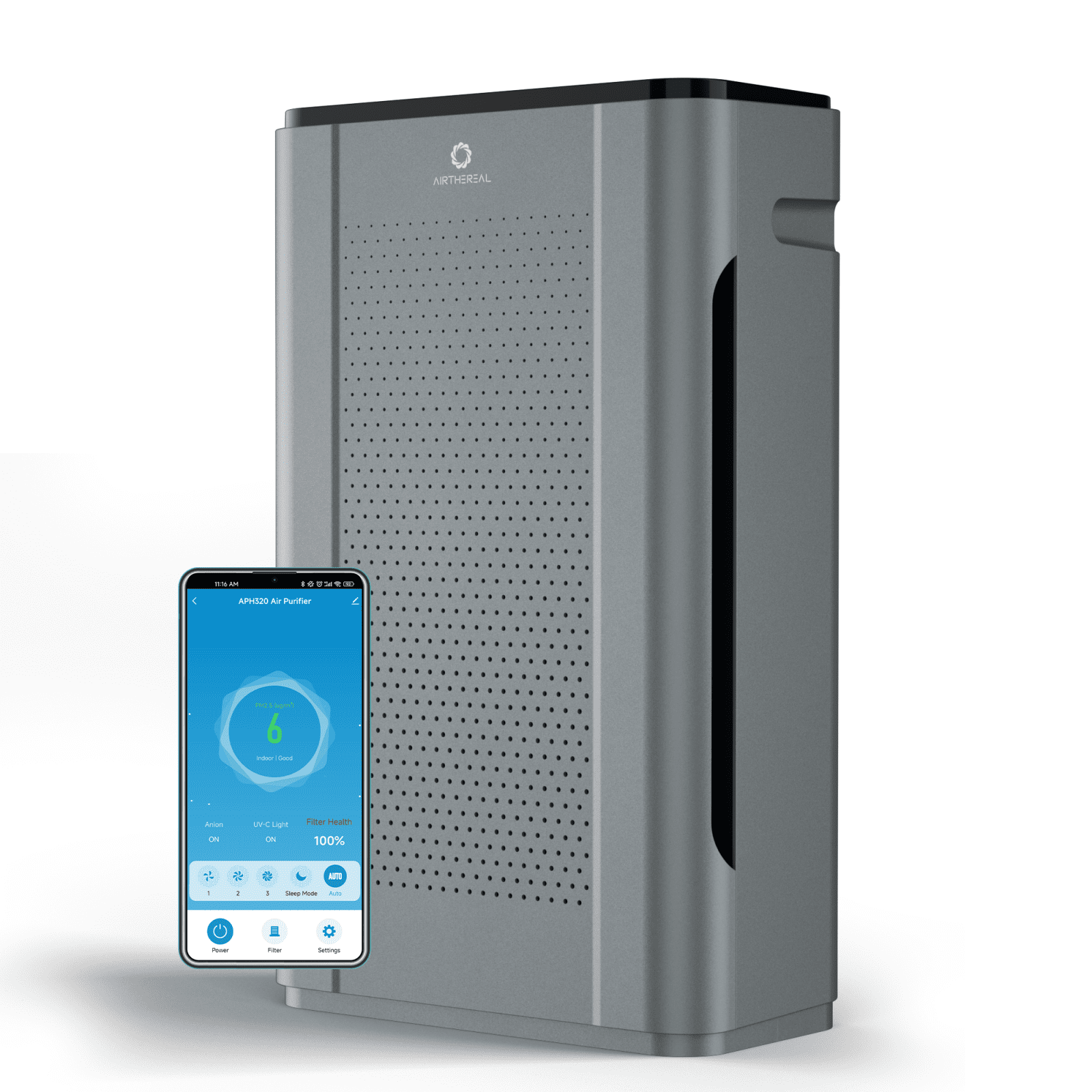 Airthereal AGH320 Smart WiFi Air Purifier - True HEPA H13 Filter