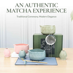 Strabella Matcha Whisk Set – Bamboo Whisk & Ceramic Bowl