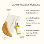 Body Plane Set - Exfoliating Tool + Body Oil Gift Set