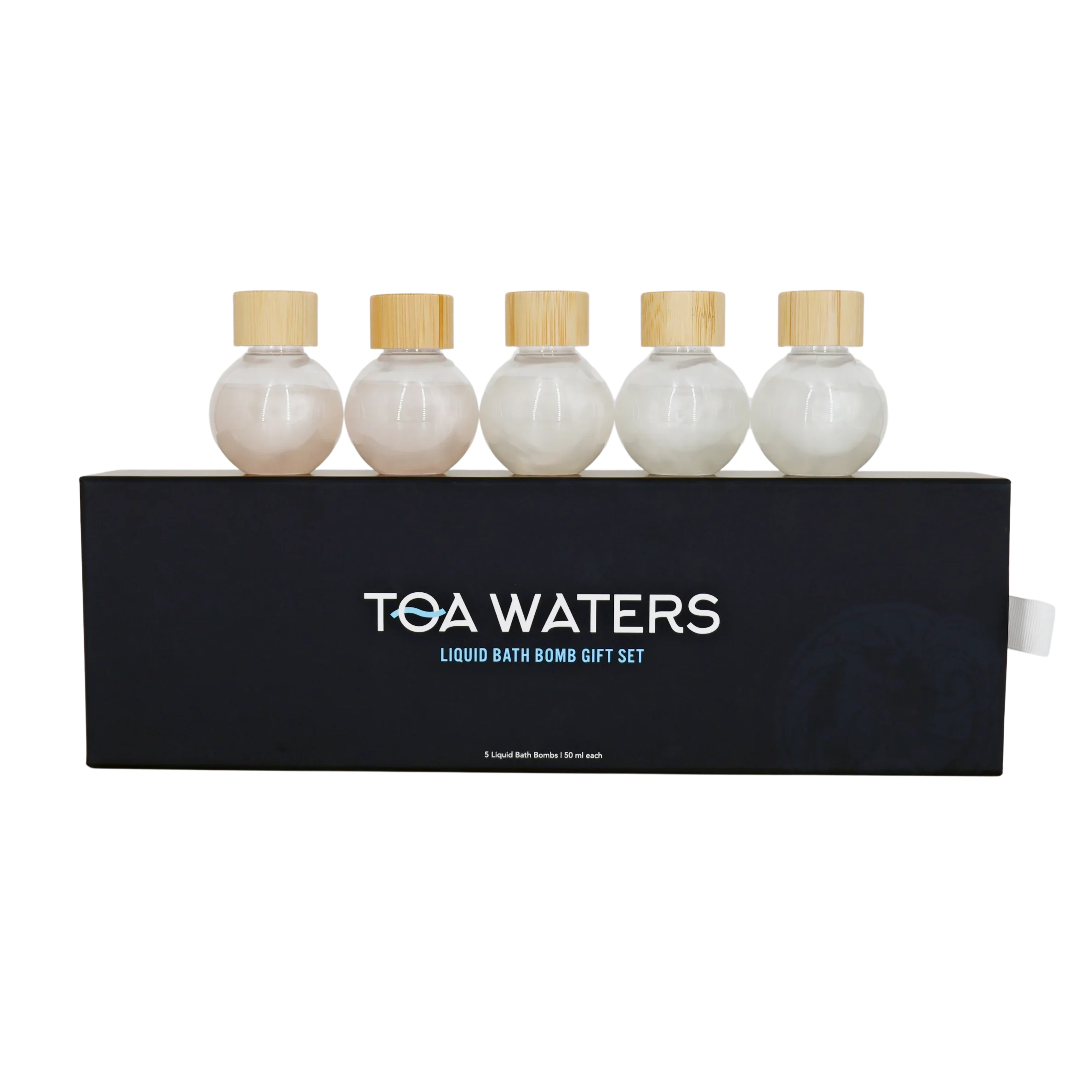 Liquid Bath Bomb Gift Set - 5 Organic Vegan Bath Soaks