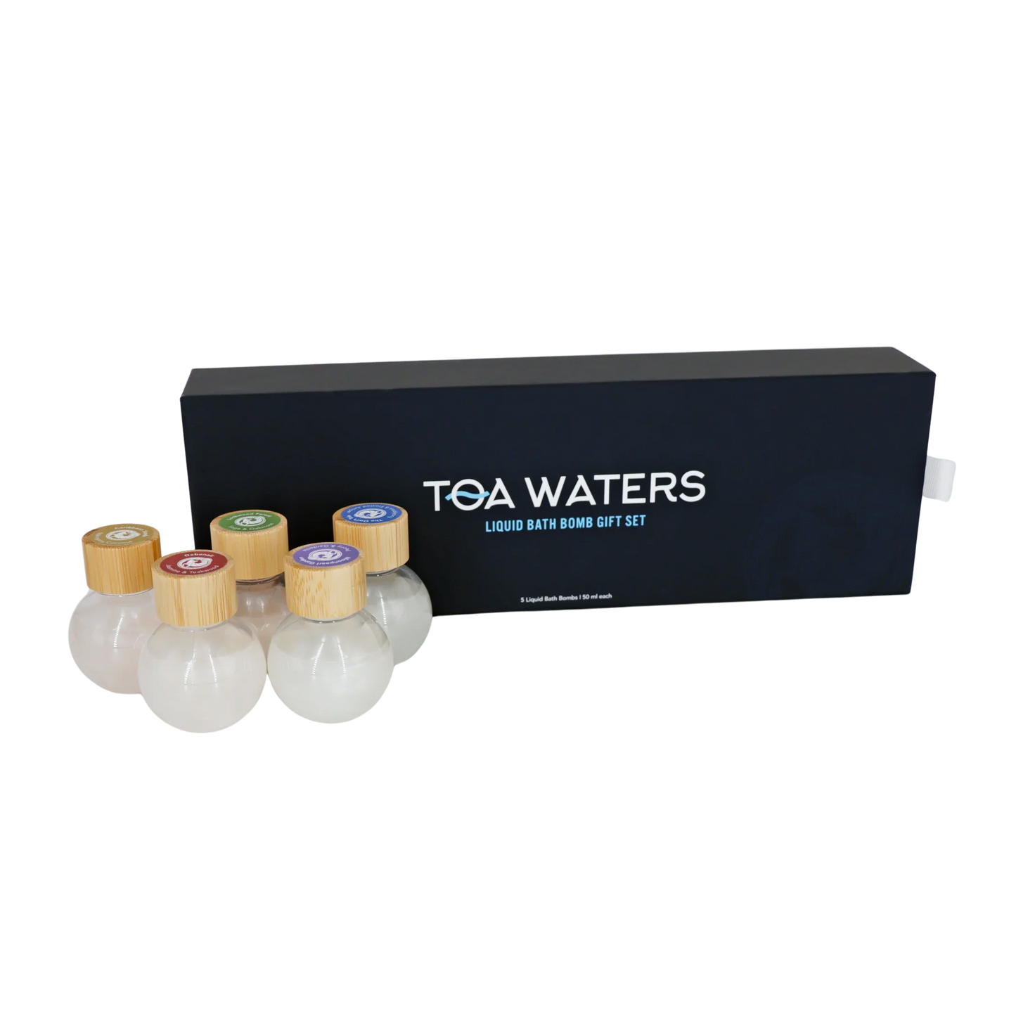 Liquid Bath Bomb Gift Set - 5 Organic Vegan Bath Soaks