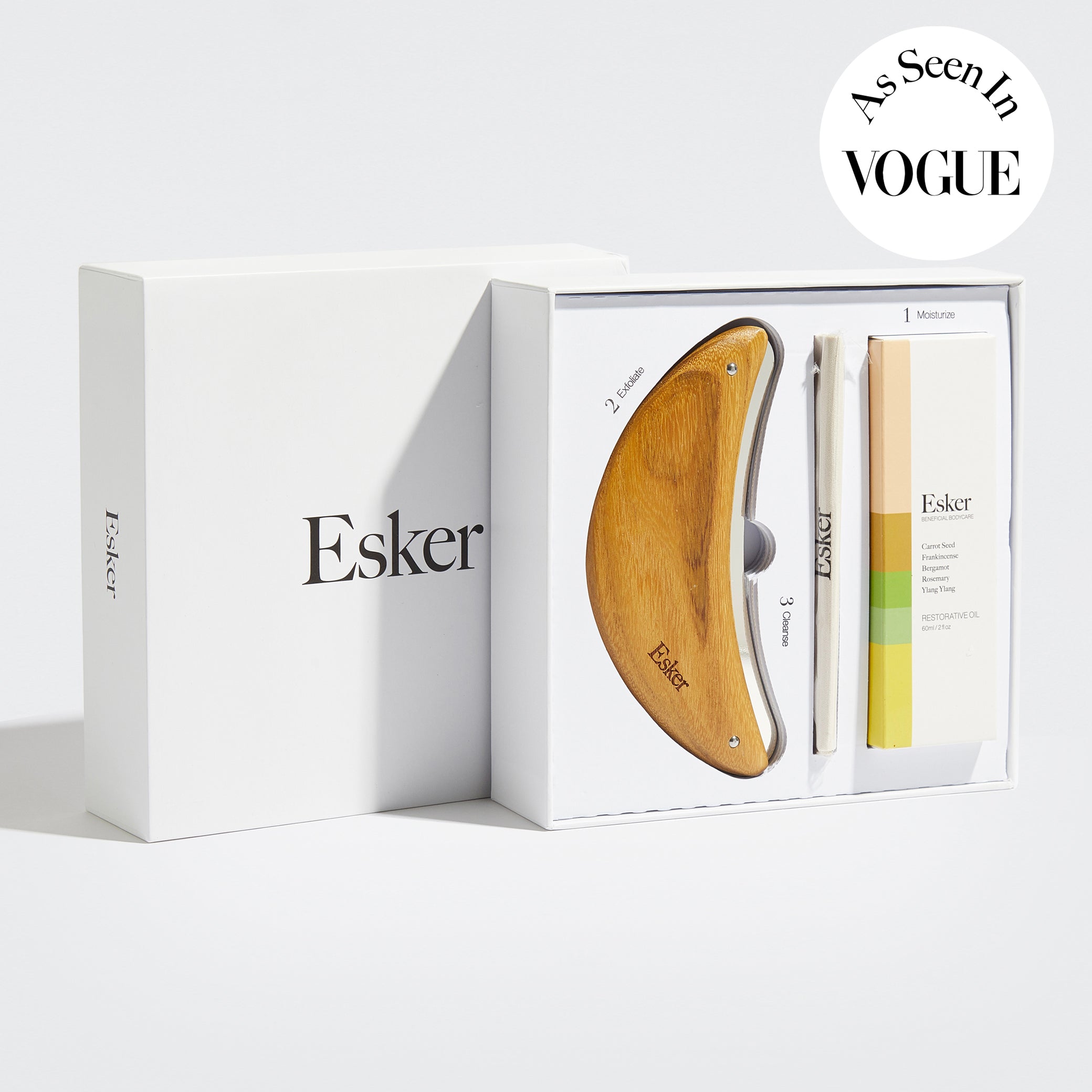 Body Plane Set - Exfoliating Tool + Body Oil Gift Set