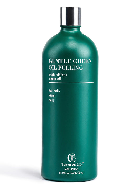 Gentle Green Oil Pulling Mouthwash Enamel Support and Gum Health
