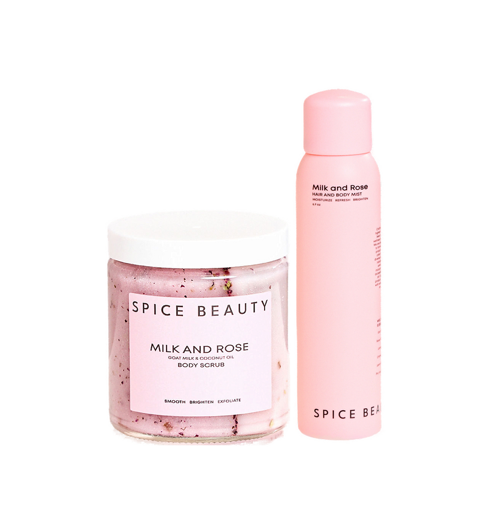 Glow & Nourish Bundle | Milk & Rose Body Scrubs & Hydrating Body Mist Set