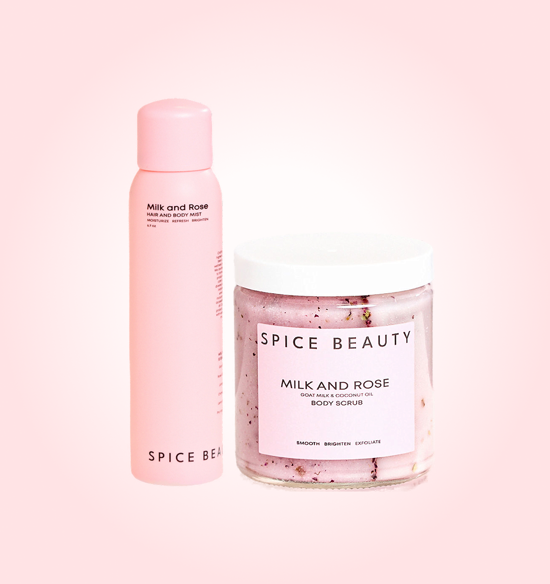 Glow & Nourish Bundle | Milk & Rose Body Scrubs & Hydrating Body Mist Set