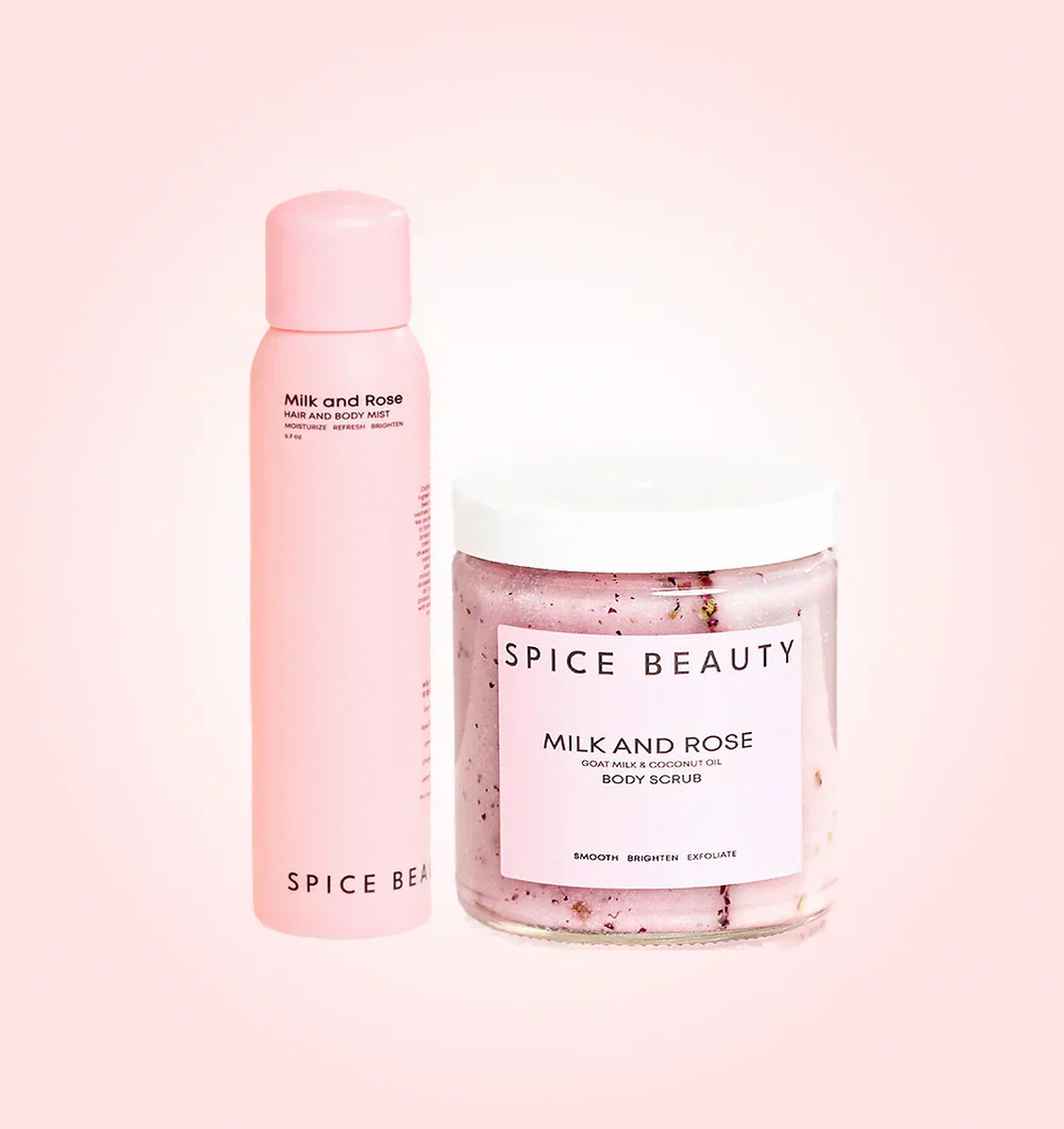 Radiant Skin Trio | Body Scrub, Magnesium Bath Soak & Rose Body Mist Spa Set