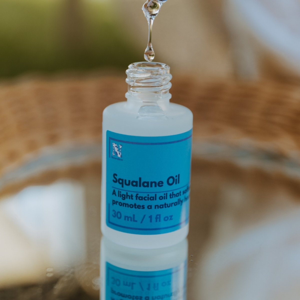 100% Pure Squalane Facial Oil - Organic Lightweight Moisturizer