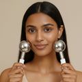 Stainless Steel Ice Globes for Face Massage & Skin Cooling