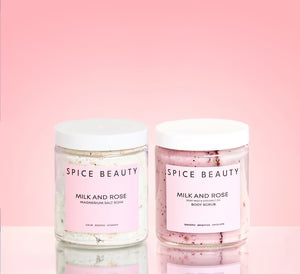 Magnesium Salt Soak with Goat Milk & Rose - Relaxing Bath Soak