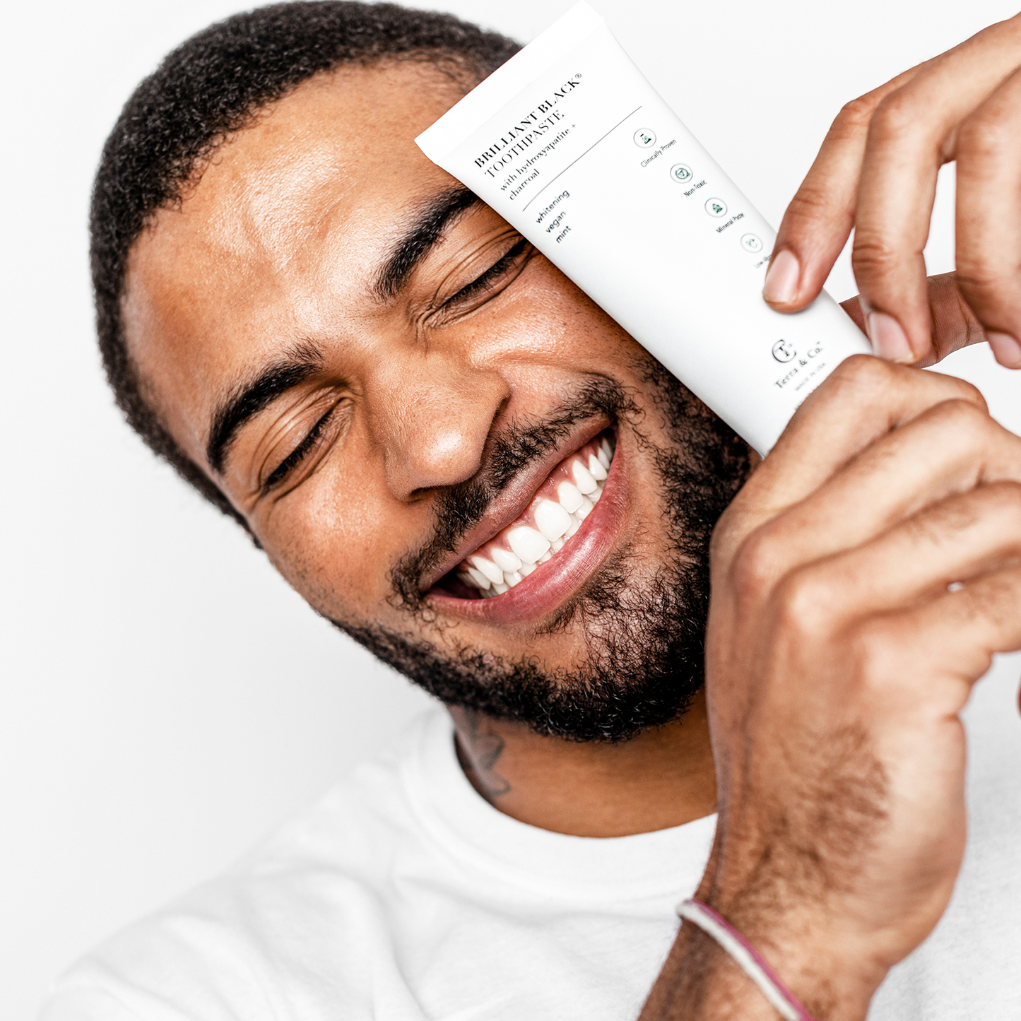 Brilliant Black Toothpaste Fluoride Free Activated Charcoal Whitening