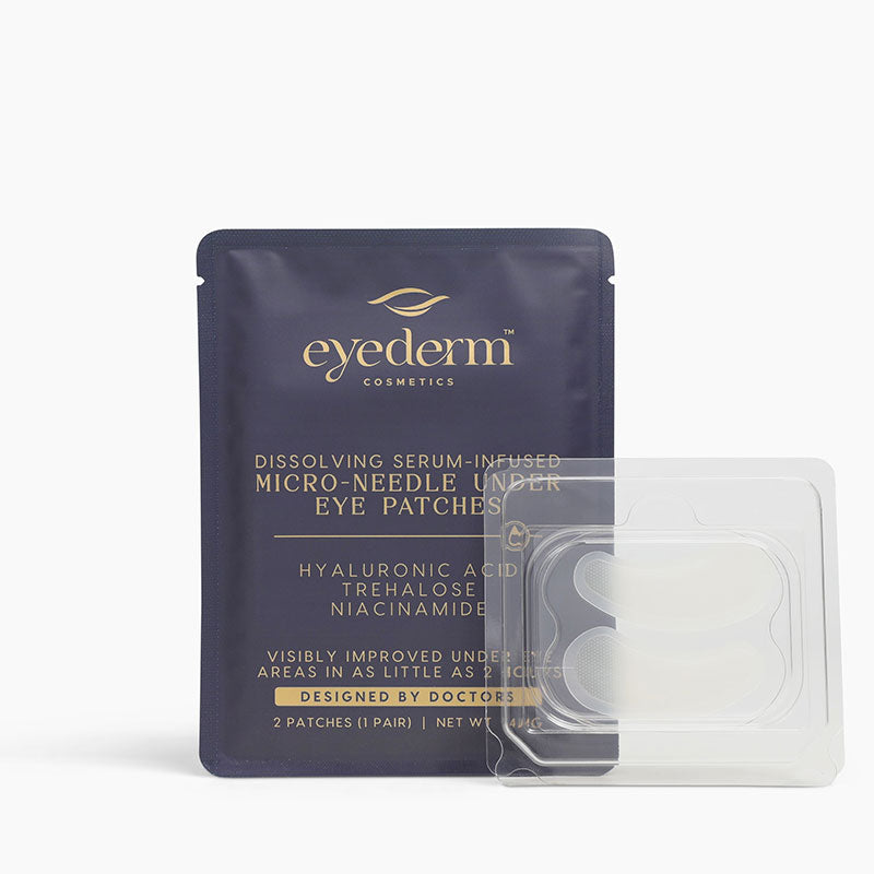 Microneedle Under Eye Patches - Hyaluronic Acid Eye Masks for Fine Lines & Wrinkles